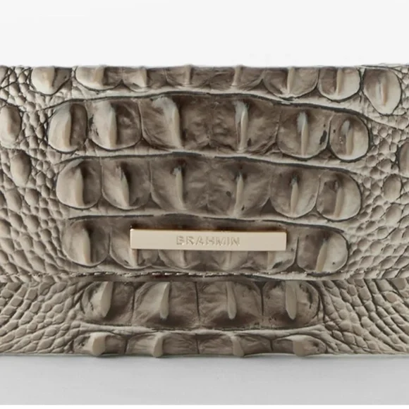 Brahmin Cordelia Timeless Taupe Ombré Melbourne Wallet - Picture 2 of 7